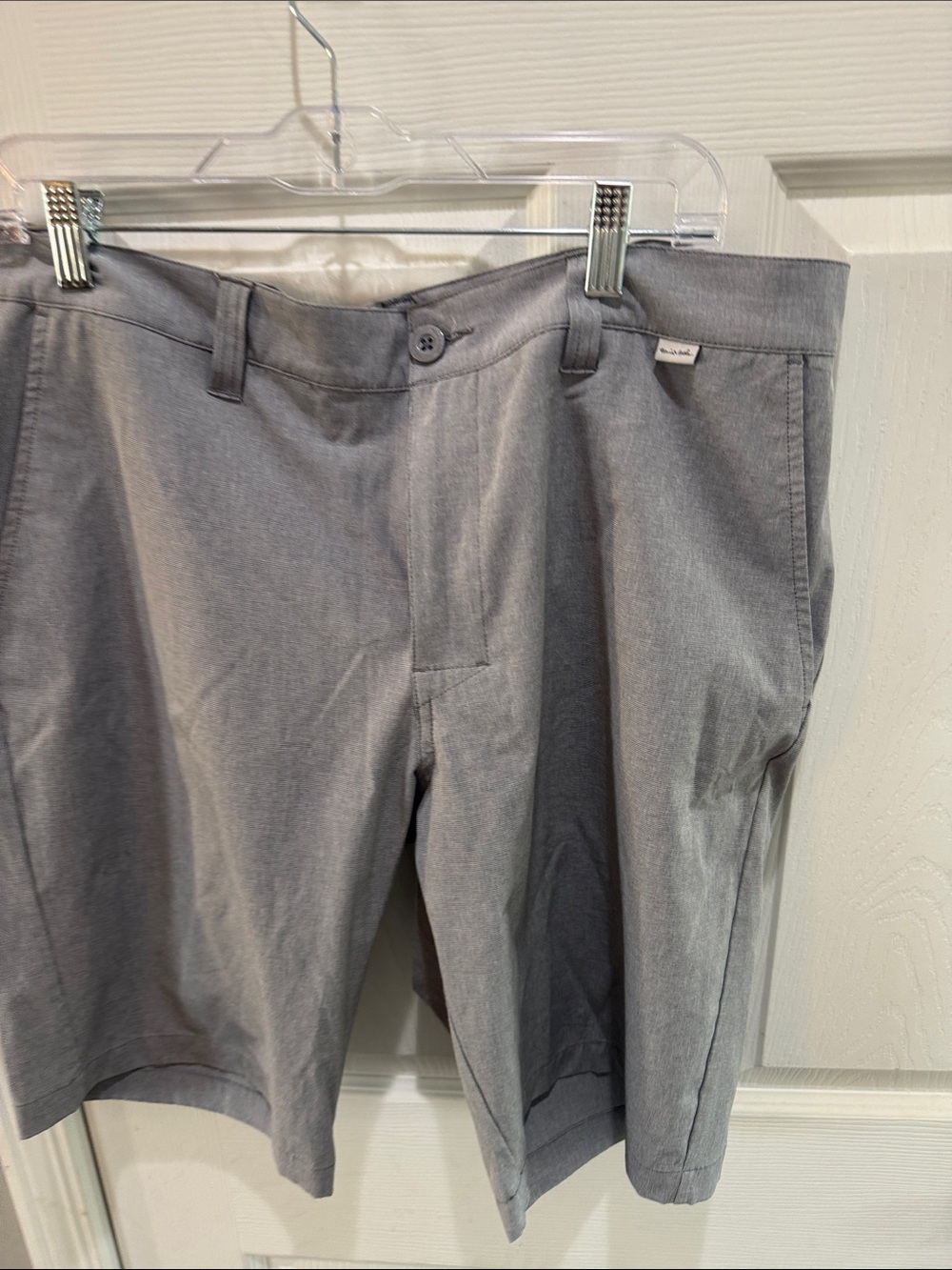 Travis Mathew Men's Light Gray Flat Front Shorts